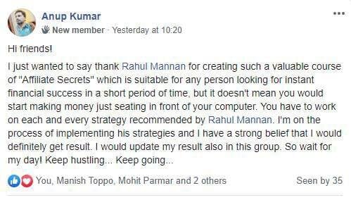 rahul mannan course earnings